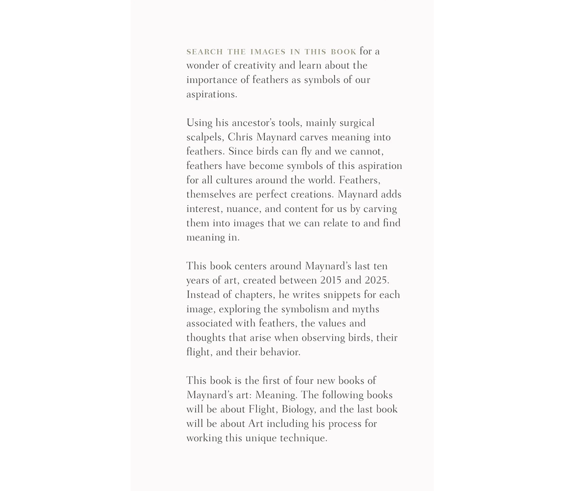 Feathers: Symbology and Meaning book - Chris Maynard